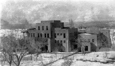Historic image of Hodgin Hall at UNM